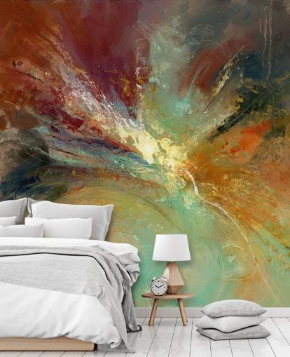 colourful abstract painting wallpaper