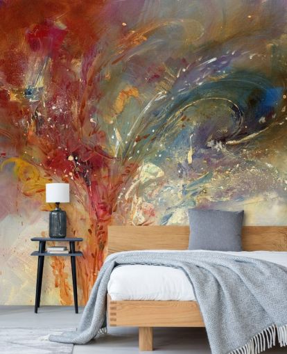 Murale bleue sans mesure