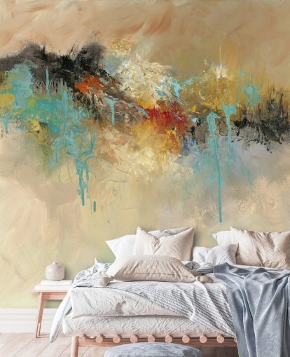 papier peint mural abstrait rouge personnalisable appelé Red Earth par Anne Farrall Doyle pour les chambres papier peint mural abstrait rouge personnalisable appelé Red Earth par Anne Farrall Doyle pour les chambres