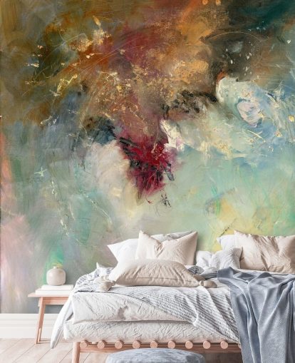 colourful abstract painting wallpaper