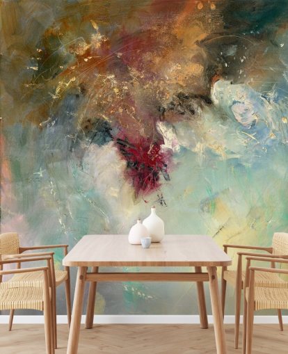 colourful abstract painting wallpaper