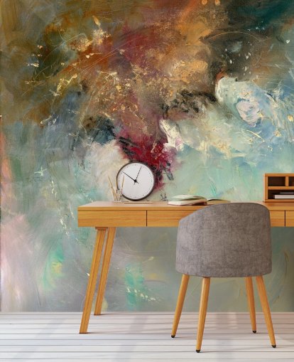 carta da parati colorata con pittura astratta