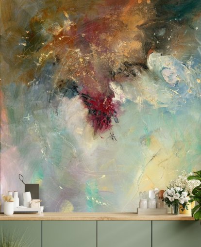 colourful abstract painting wallpaper