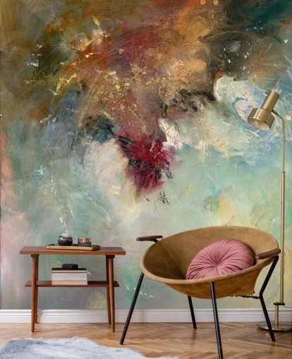 bunte abstrakte Gemäldetapete