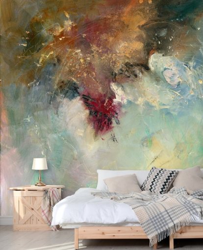 colourful abstract painting wallpaper