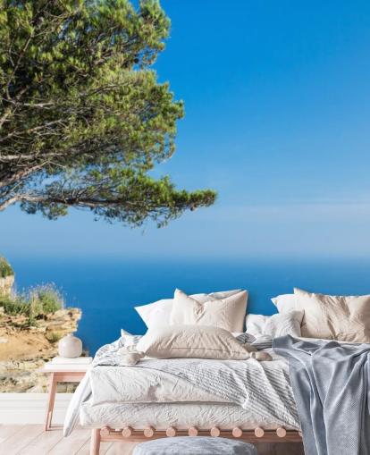 South of France Sea View wall mural