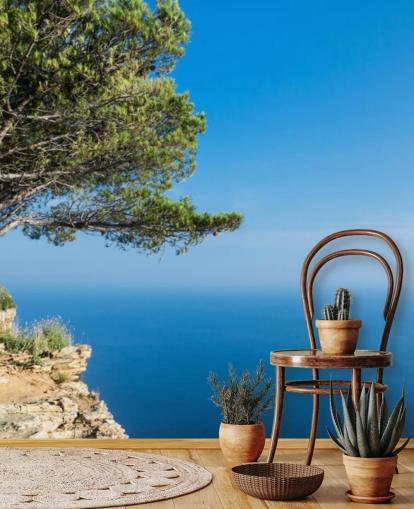 South of France Sea View wall mural