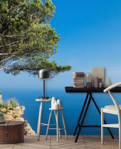 South of France Sea View wall mural