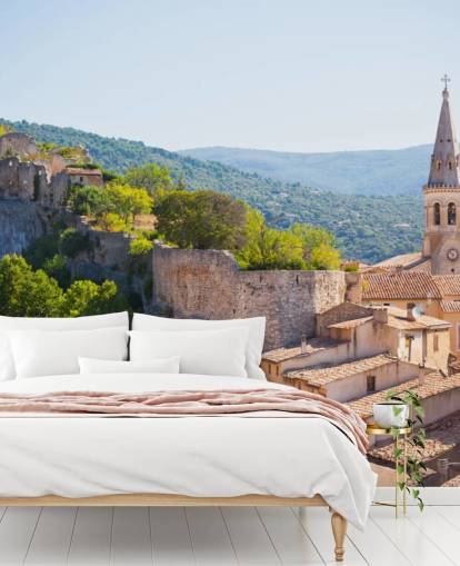 Provenza - Veduta di Saint Saturnin les d Apt Provence Wallpaper 