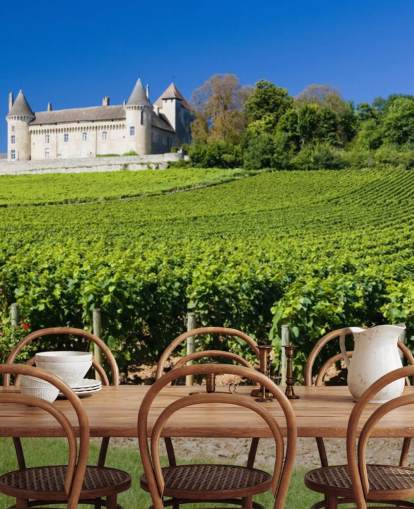 Papel pintado Chateau and Vineyard Papel pintado Chateau and Vineyard
