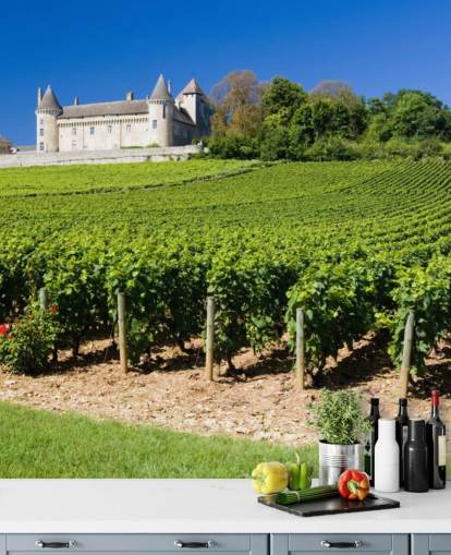Papel pintado Chateau and Vineyard