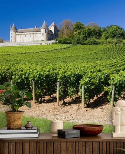 Papel pintado Chateau and Vineyard