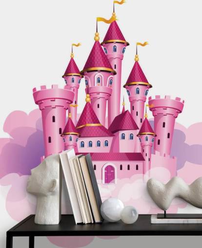 pink princess castle floating on clouds wallpaper pink princess castle floating on clouds wallpaper