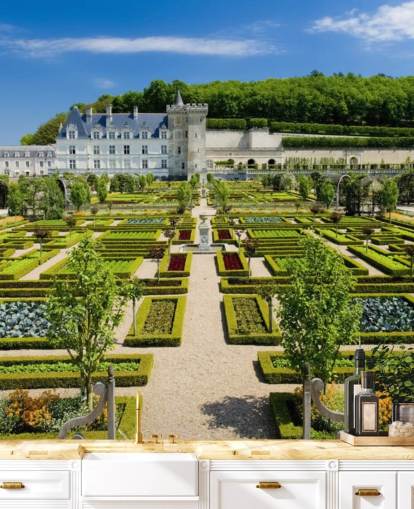 Forseggjort Palace Hage Bakgrunn