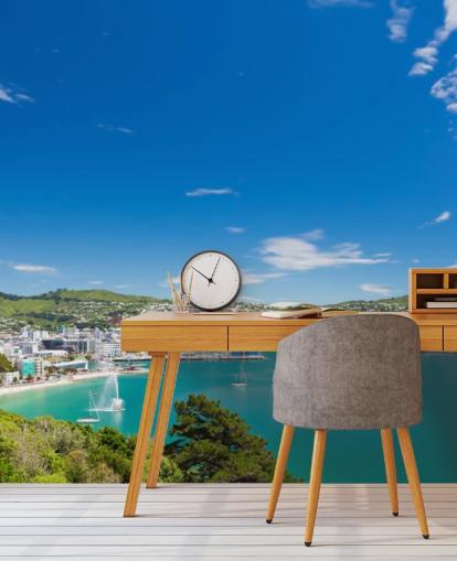 Baai van Wellington Bay of Wellington Wallpaper 