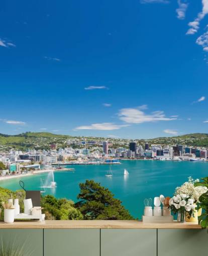 Wellingtonin lahti Bay of Wellington Wallpaper 