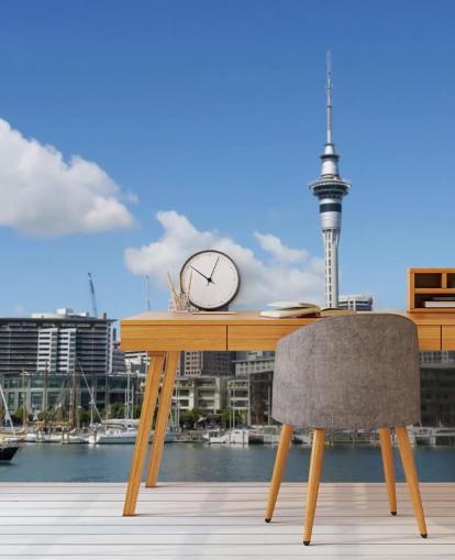 Auckland stadsbild Auckland Cityscape Wallpaper 