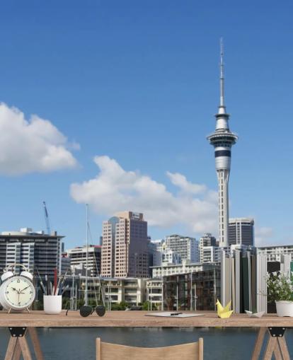Auckland stadsbild Auckland Cityscape Wallpaper 