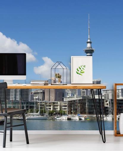 Auckland bybildet Auckland Cityscape Wallpaper 