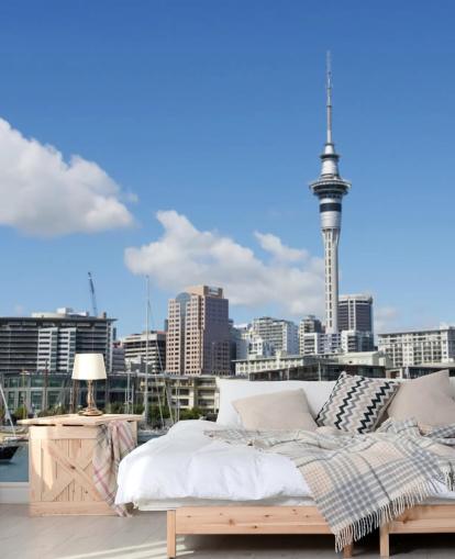 Auckland bybildet Auckland Cityscape Wallpaper 