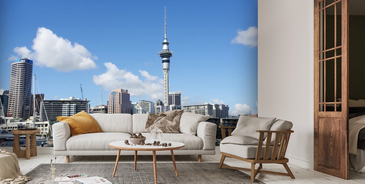 Auckland Cityscape Wallpaper Mural Wallsauce UK