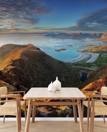 Lofoten Landscape Coastal Wallpaper