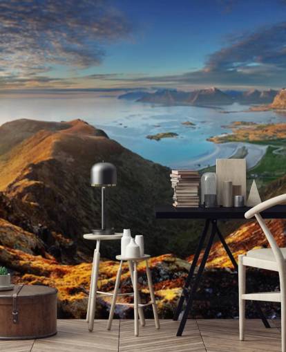 Lofoten Landscape Coastal Wallpaper