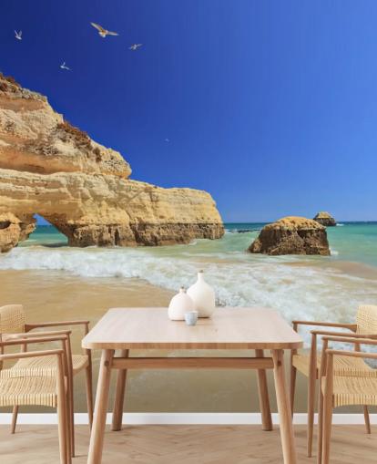 Carta da parati Rocky Algarve Beach Carta da parati Rocky Algarve Beach