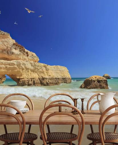 Papel pintado Rocky Algarve Beach