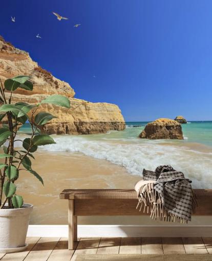 Papel pintado Rocky Algarve Beach
