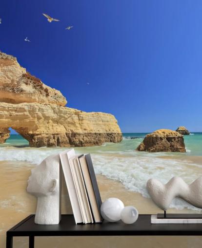 Papel pintado Rocky Algarve Beach