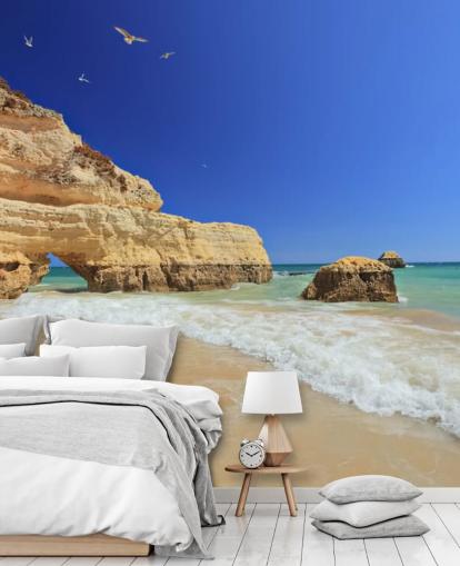 Rocky Algarve Beach Wallpaper