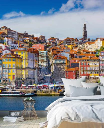 Porto storico colorato Colourful Historic Porto Wallpaper 