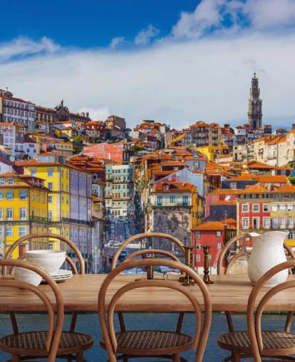 Buntes historisches Porto Colourful Historic Porto Wallpaper 