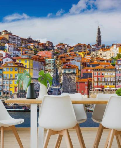 Porto storico colorato Colourful Historic Porto Wallpaper 