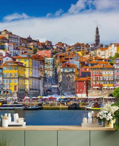 Fargerik Historisk Porto Colourful Historic Porto Wallpaper 