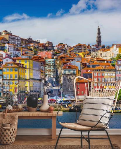 Porto storico colorato Colourful Historic Porto Wallpaper 