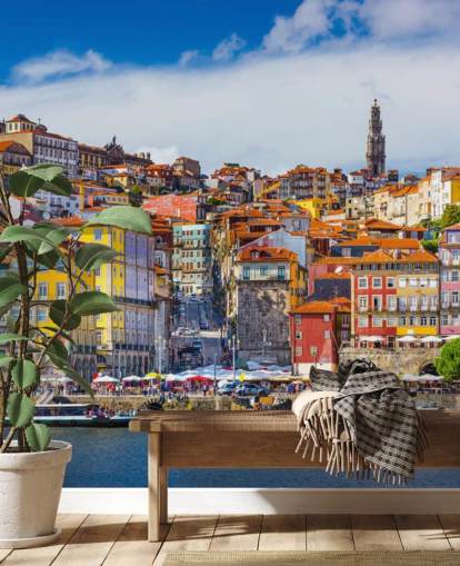 Porto historique et coloré Colourful Historic Porto Wallpaper 