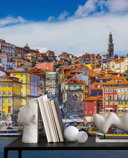 Fargerik Historisk Porto Colourful Historic Porto Wallpaper 