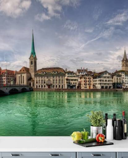 Zürich Skyline Zurich Skyline Wallpaper 