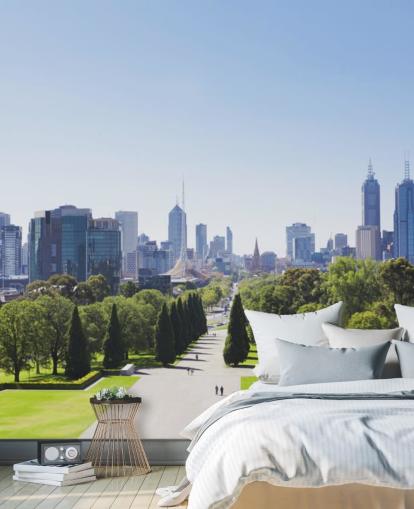 view of melbourne from melbourne gardens wallpaper view of melbourne from melbourne gardens wallpaper