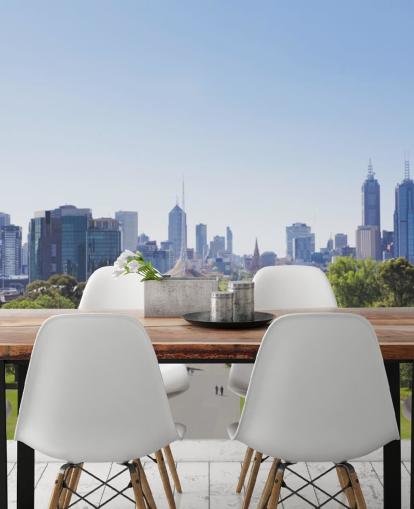 Blick auf Melbourne von Melbourne Gardens Tapete Blick auf Melbourne von Melbourne Gardens Tapete