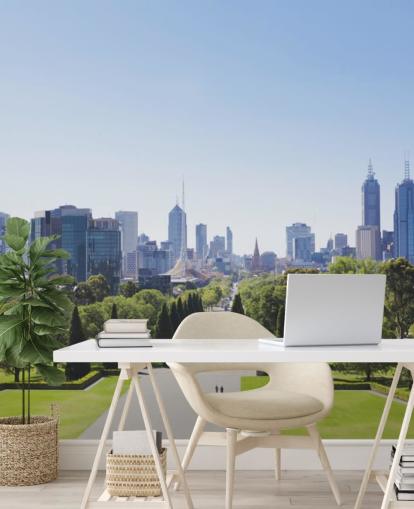 view of melbourne from melbourne gardens wallpaper view of melbourne from melbourne gardens wallpaper