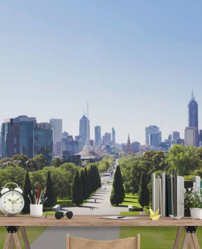 udsigt over melbourne fra melbourne haver tapet udsigt over melbourne fra melbourne haver tapet