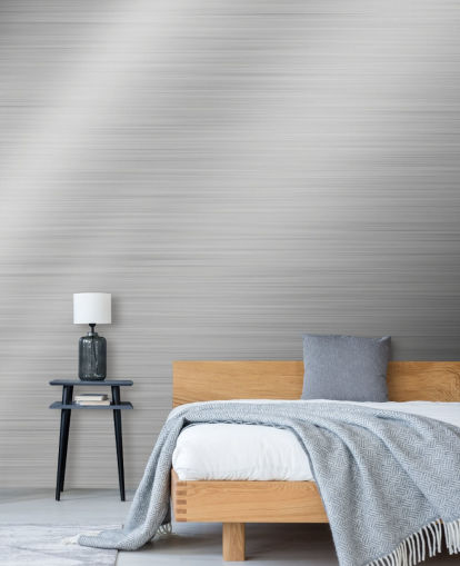 Silver Steel Shine Behang Muurschildering