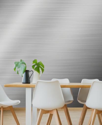 Papier peint Silver Steel Shine
