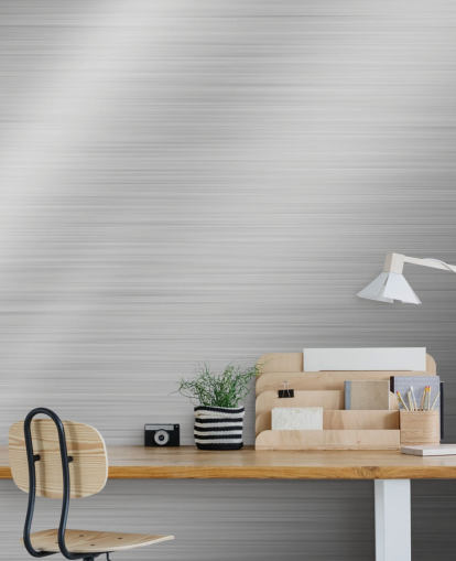 Silver Steel Shine Wallpaper Mural Silver Steel Shine Wallpaper Mural