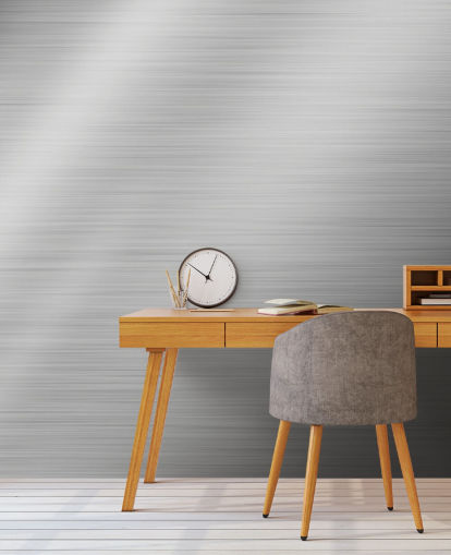 Papel de parede Silver Steel Shine