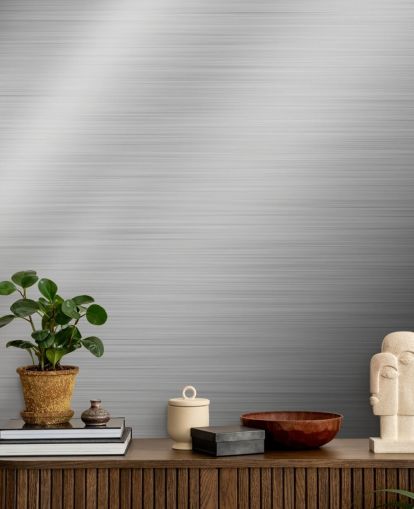 Tapeten-Wandbild „Silber Stahl“