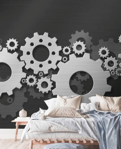 Papel de parede Turning Metal Gears